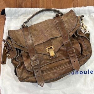 Proenza Schouler PS1 Brown Medium Crossbody Satchel Bag